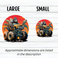 Load image into Gallery viewer, This image shows large and small gorilla monster truck stickers next to each other.
