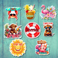 Load image into Gallery viewer, This image shows the 8 designs in the Personalized No Bull Cruise Magnet set.
