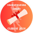 Load image into Gallery viewer, Personalized Grad Party Sticker Bundle - Gradient Congratulations!

