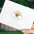 Load image into Gallery viewer, This image shows the back of an envelope with the "You're invited" sticker applied.

