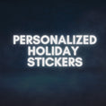 Load and play video in Gallery viewer, Personalized Holiday Stickers - Plaid Christmas
