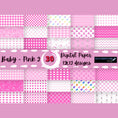 Load image into Gallery viewer, Scrapbookers, this is what you've been looking for! This pink themed baby bundle has 30 unique images that can be printed or used as digital backgrounds.
