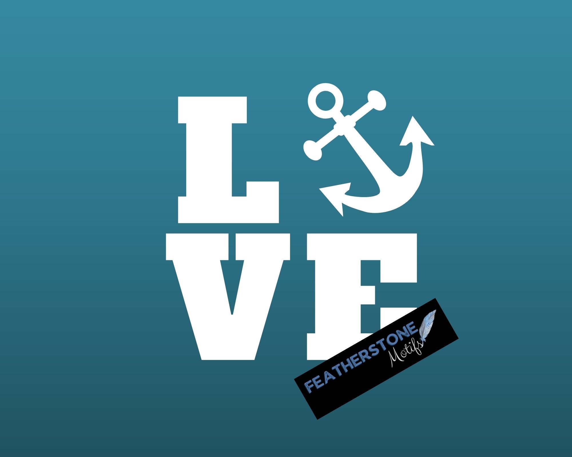 Boating Love Square Vinyl Decal
