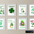 Load image into Gallery viewer, Feeling lucky? This set of 15 digital images are just right for your St. Patrick's Day celebrations! Use for craft projects like handmade coasters and greeting cards, or frame and hang them on the wall.
