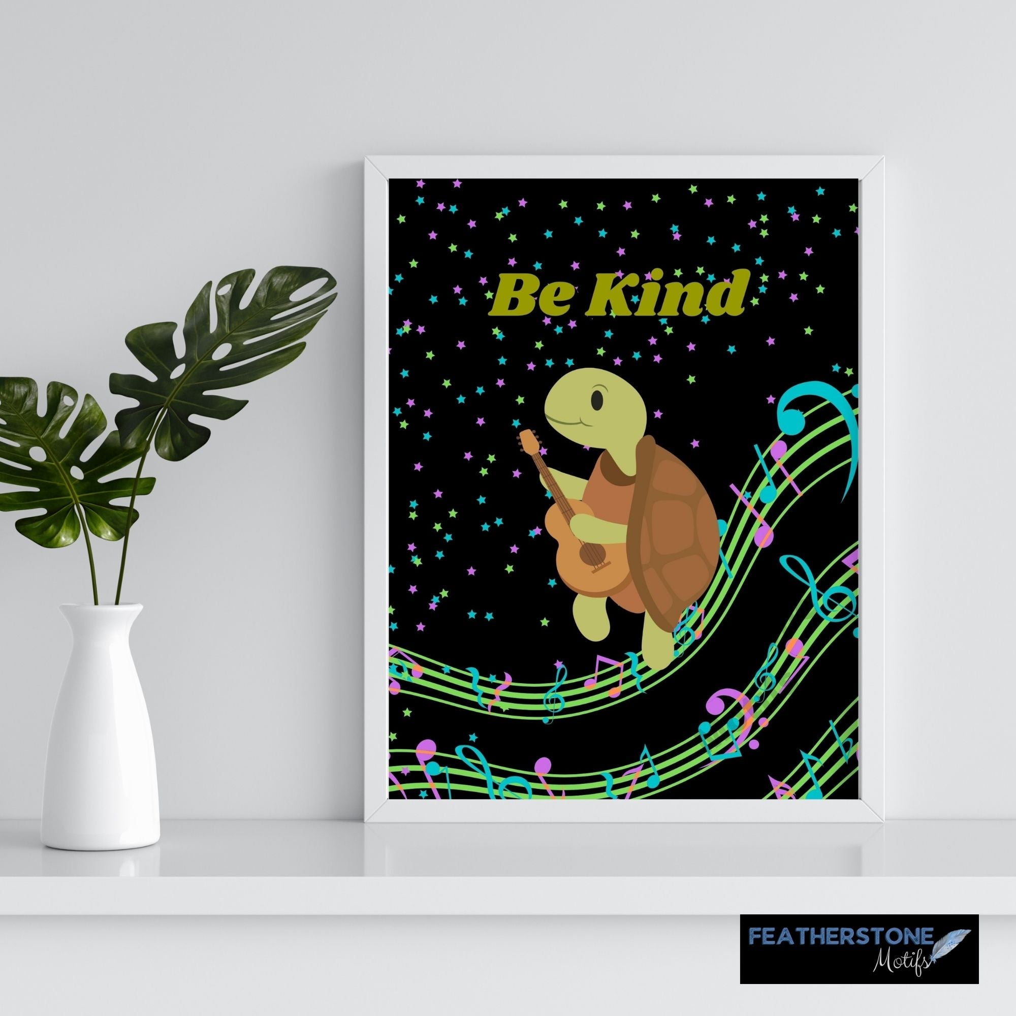 The Be YOU! digital download features 8 designs in 5 different colors for a total of 40 different images! Each image has an animal - lion, hippo, cow, turtle, giraffe, rino, fox, and elephant - playing a musical instrument with an inspirational message to "Be" joyful, brave, peaceful, kind, adorable, awesome, playful, and cute. 
