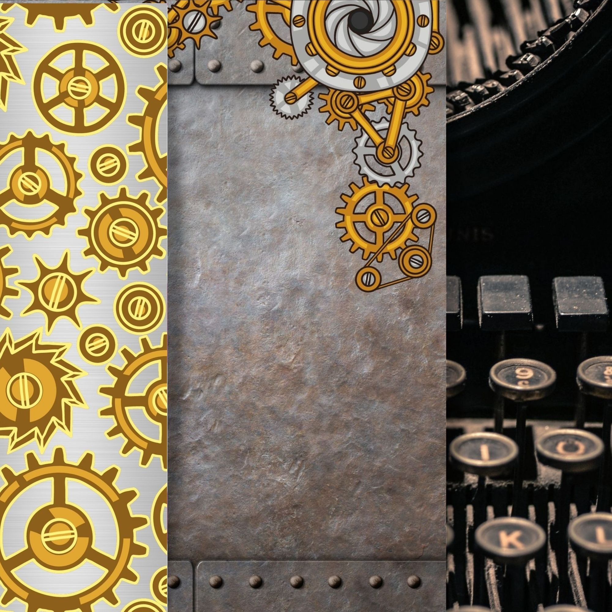 Scrapbookers, this is what you've been looking for! This steampunk themed bundle has 30 unique images that can be printed or used as digital backgrounds.