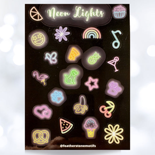 Neon Lights Sticker Sheet