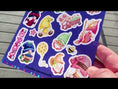Load and play video in Gallery viewer, Magical World Sparkle Sticker Sheet
